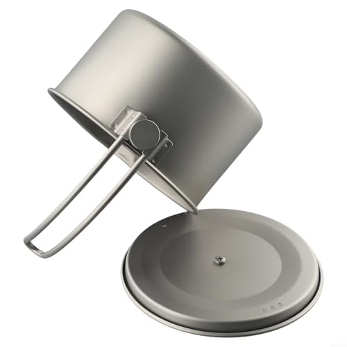 1 x 1 l für Camping Hängetopf mit faltbarem Griff für einfaches Kochen im Freien von Lecreatekit