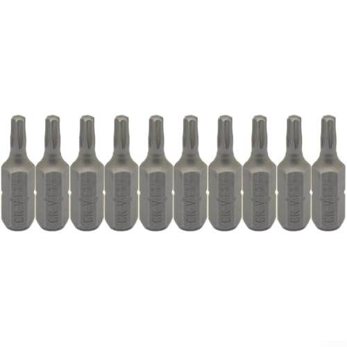10-teiliges Schraubendreher-Bit-Set für Torx-Kopf mit 1/4-Zoll-Sechskantschaft, für Elektriker und Mechaniker () von Lecreatekit