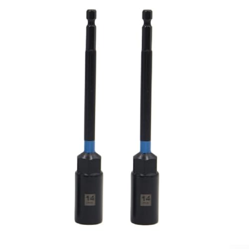 150-mm-Sechskantschlüssel-Set, 2 Stecknuss-Adapter für Heim- und Auto-Reparaturen (2 Stück 14 mm) von Lecreatekit