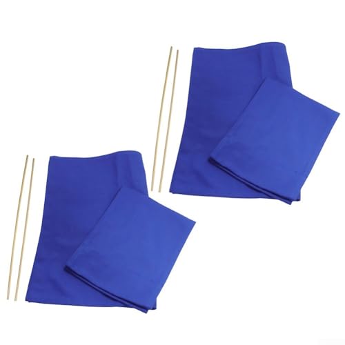 2er-Set waschbare Sitzbezüge aus Segeltuch für Regiestühle, bequemes und praktisches Design (blau) von Lecreatekit