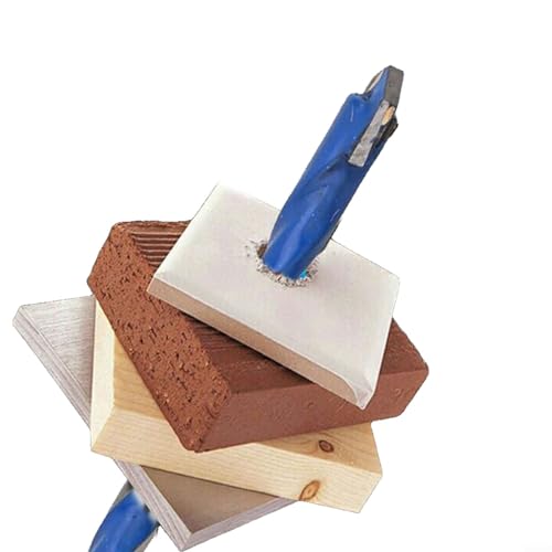 312 mm Bohrer für verschiedene Materialien Glas, Fliesen, Beton, Ziegel und Holz (3 mm) von Lecreatekit