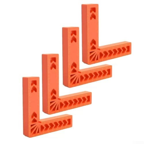 4 Stück rechtwinklige Linealhalter für 90-Grad-Genauigkeit in der Holzbearbeitung 4 Stück rechtwinklige Linealhalter für 90-Grad-Genauigkeit in der Holzbearbeitung von Lecreatekit