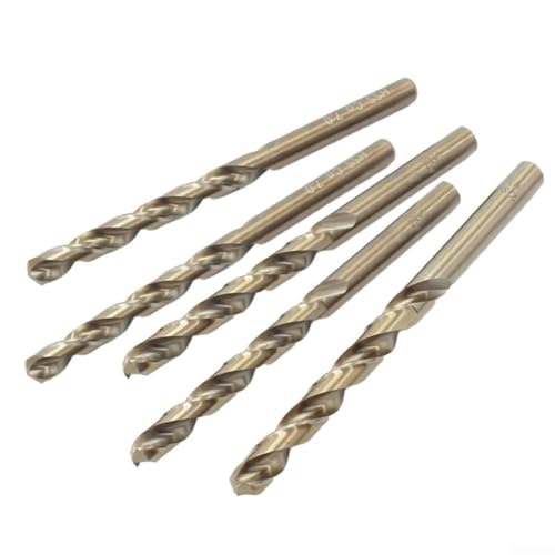 5-teiliges Kobalt-Bohrer-Set für hohe Leistung auf Metall, Ultra für gehärtetes HSS mit Split-Punkt-Design für Präzisionsbohren (10 mm) von Lecreatekit