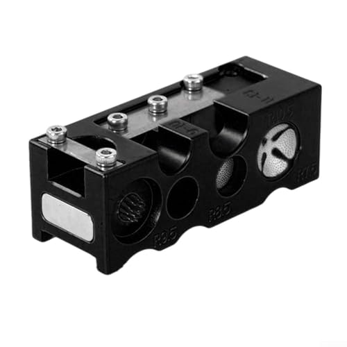 6 in 1 Pool Queue Tip Shaper, Leichtes Polierwerkzeug Aluminiumlegierung Spitze Reparatur Formung Wartung für Billard Enthusiasten (Schwarz) von Lecreatekit