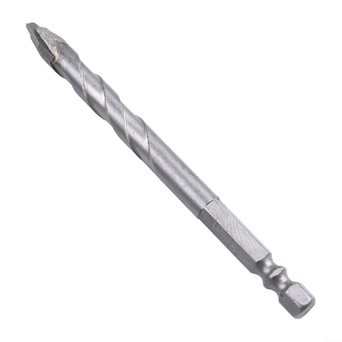 612 mm Exzenterbohrer mit selbstzentrierendem Design und doppelter U-Spannut, für Keramikfliesen und verschiedene Materialien für Bohranwendungen (8 mm) von Lecreatekit