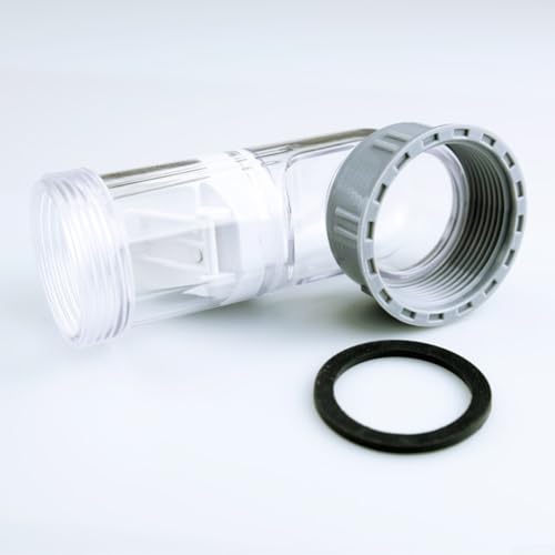 Ablaufgarnitur, 2er-Pack Transparentes Ablaufventil Waschbecken, 45 mm Geruchsblocker, für Küchenspüle, Spüle, Badezimmer Dusche von Lecreatekit