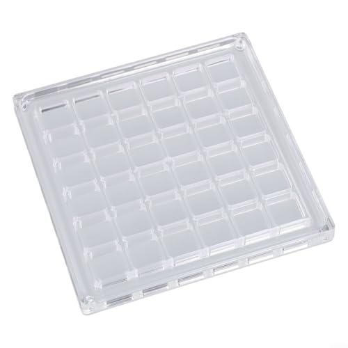 Acryl-Muschel-Vitrine mit kompakter Größe und sicherem Magnetverschluss (quadratisch-36 Quadrate) von Lecreatekit
