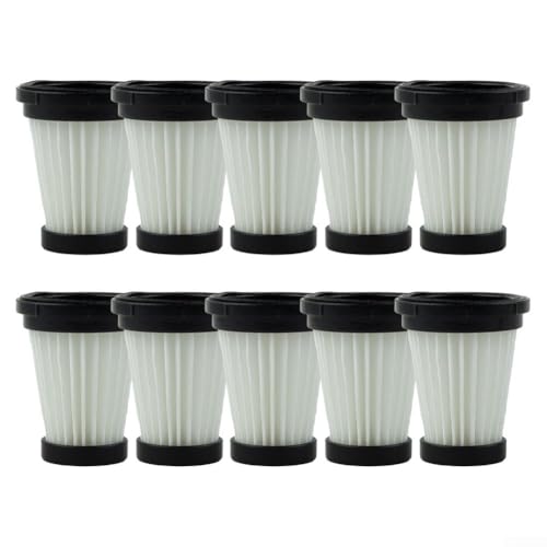 Akku-Staubsaugerfilter, Ersatz-HEPA-Filter, Haushaltsreinigung, Kehrmaschinenfilter für Moosoo K12 K13 (10 Stück) von Lecreatekit