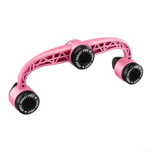 Angelschnur-Knotter, Angelschnur-Drahtknotenhilfe mit PE-FG-Knoten, verstellbare Dichtheit, doppelter Verriegelungsmechanismus (verbessertes Pink) von Lecreatekit