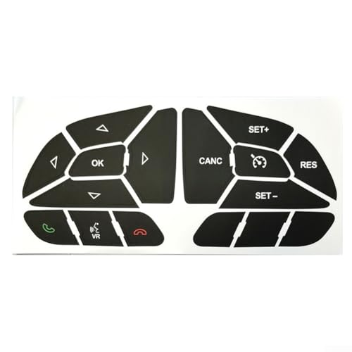 Anpassbare Tasten-Reparatur-Aufkleber für Dodge Charger 2016 2022, perfekte Passform Anpassbare Tasten-Reparatur-Aufkleber für Dodge Charger 2016 2022, perfekte Passform von Lecreatekit