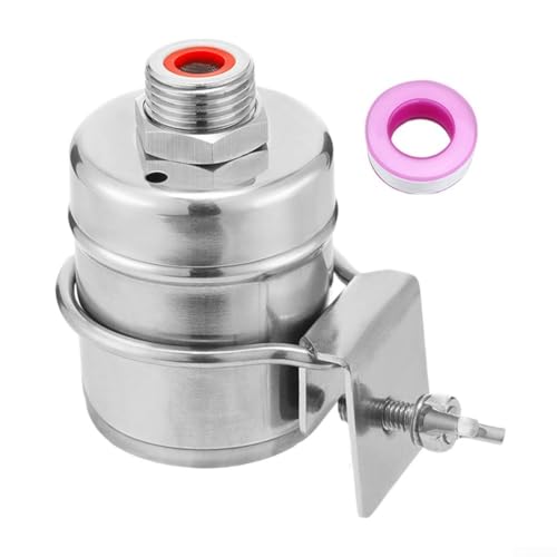 Automatischer Schwimmer-Kugelhahn aus Edelstahl, automatischer Schwimmer-Kugelhahn-Wasserstandregler für Tanks für Küchenarmaturen (schmaler Seitenclip) von Lecreatekit