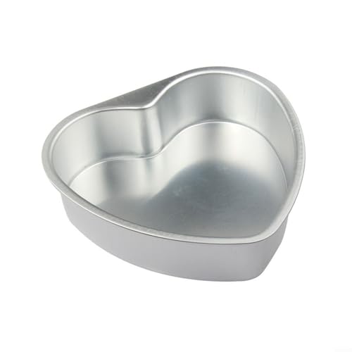 Basteln Sie köstliche Kuchen einfach mit unserer benutzerfreundlichen Aluminium-Backform in Herzform (15,2 cm) von Lecreatekit