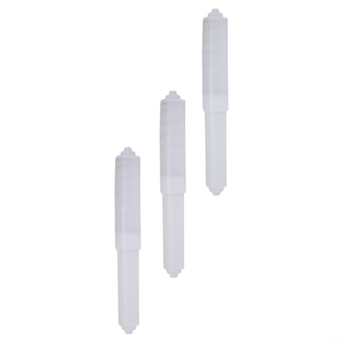 Bathe in Style Upgrade to Our 3 Piece Adjustable Toilet Roll Holder Set Today (White 3PCS) von Lecreatekit