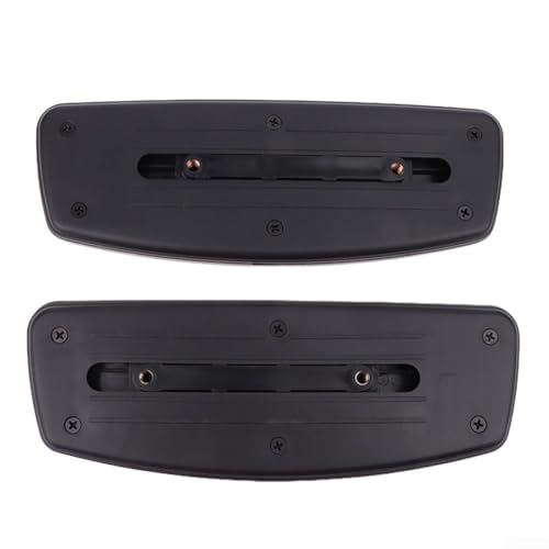 Bürostuhl-Armlehnen-Ersatz-Pads, PP-Material Stuhl-Armlehnen-Pads Ersatz für Büro-Gaming-Computerstühle schwarz (Gleitseiten) von Lecreatekit