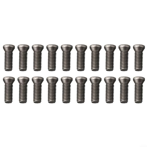 CNC-Drehmaschine, Schraubendreher-Bit-Sets, Torx-Schrauben, 20 Stück, zum Ersetzen von Hartmetall-Einsätzen, passend für M2 bis M5 Größen (M-4 x 12) von Lecreatekit