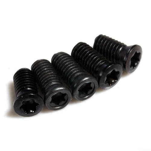 CNC-Drehmaschine, Schraubendreher-Bit-Sets, Torx-Schrauben, 20 Stück, zum Ersetzen von Hartmetall-Einsätzen, passend für M2 bis M5 Größen (M-4 x 8) von Lecreatekit
