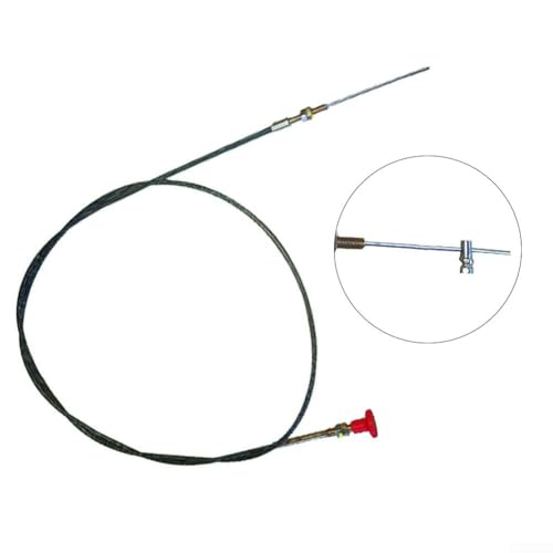 Choke-Kabel-Kompatibilität für Autos und LKWs, 1 x Push-Pull-Gashebel-Verdrahtungslösung für Motorräder (3,5 Meter) von Lecreatekit