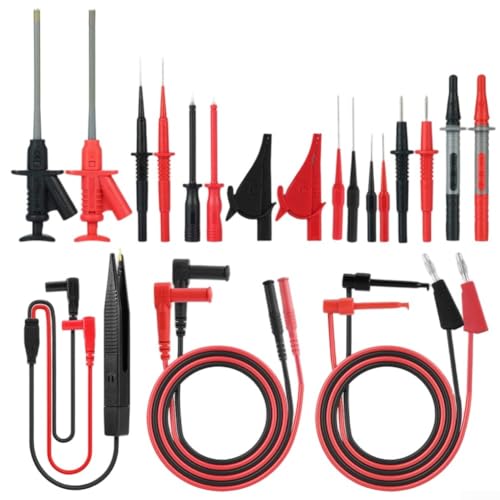 Digitales Multimeter-Sonden-Set, elektrische Automobil-Testsonden mit Clips, Schaltungsprüfung für digitale Multimeter-Tester von Lecreatekit