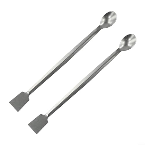 Doppelendiges Laborspatel-Werkzeug-Set, 2 Edelstahlteile für effiziente Probenahme Doppelendiges Laborspatel-Werkzeug-Set, 2 Edelstahlteile für effiziente Probenahme von Lecreatekit