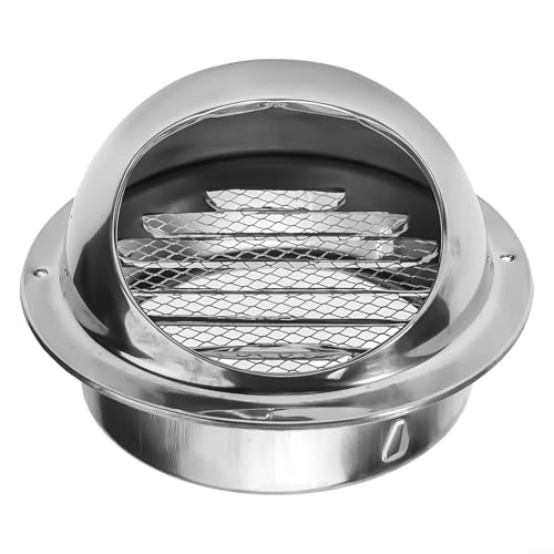 Edelstahl-Entlüftungskappe für Wandluftauslass in mehreren Heiz- und Kühlanwendungen (120 mm) von Lecreatekit