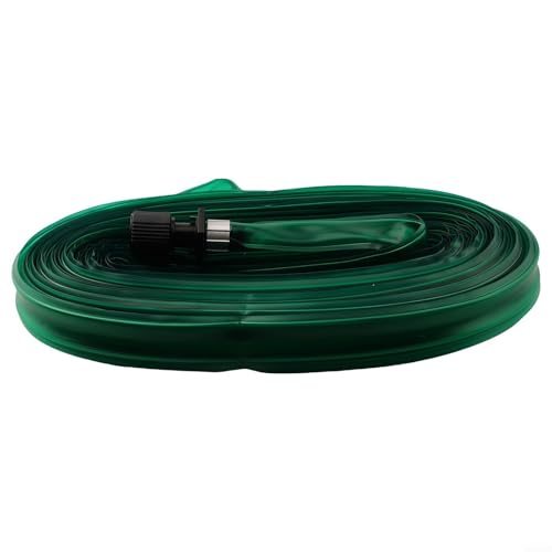 Effiziente Bewässerung mit PVC-Flachsprinklerschlauch für den Garten, für Sträucher, Gemüse und Blumenbeete (15 m) von Lecreatekit