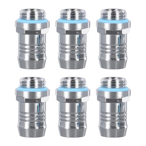 Effizientes Wasserkühlungsstück, 6-teiliges Set mit G14-Gewinde für Heizkörper und Wasserkühlungskomponenten (14 mm) von Lecreatekit