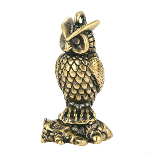 Elegante Eulenfigur aus Messing für Zuhause und Büro, einzigartiges Kunststück Elegante Eulenfigur aus Messing für Zuhause und Büro, einzigartiges Kunststück von Lecreatekit