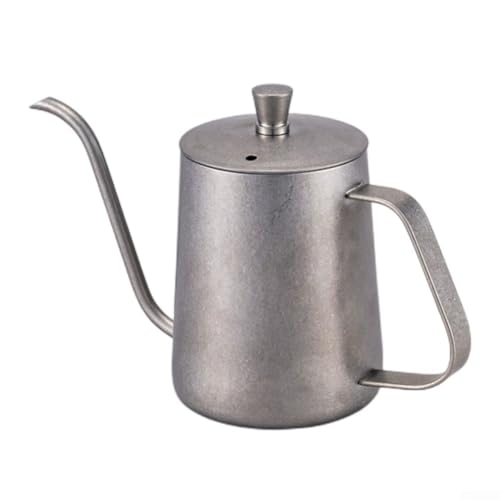 Eleganter Kaffeekessel mit präzisem Auslauf, perfekt zum Brauen zu Hause oder im Freien (Vintage 600 ml) von Lecreatekit
