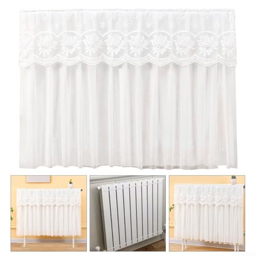 Eleganter Spitzenheizlakenbezug, atmungsaktiver Stoff mit dekorativem Design für effektiven Staubschutz (150 cm) von Lecreatekit