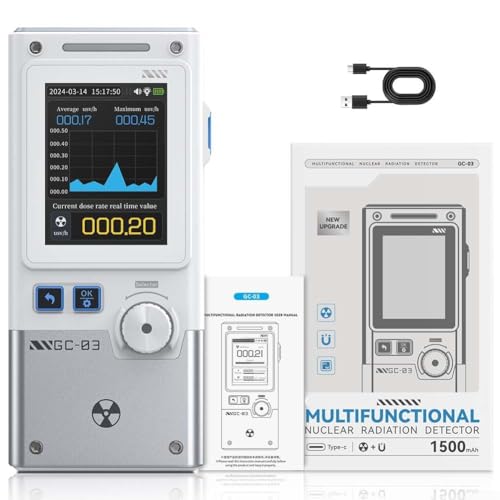 Elektromagnetischer Nuklearstrahlungsdetektor, GC03 Multifunktionale nukleare Strahlungsdetektoren, Überwachung für systematische Analyse (weiß) von Lecreatekit