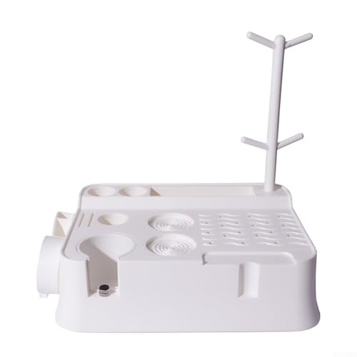 Espresso Knock Box Keep Your Coffee Tools Neatly Organized and Accessible (White) von Lecreatekit