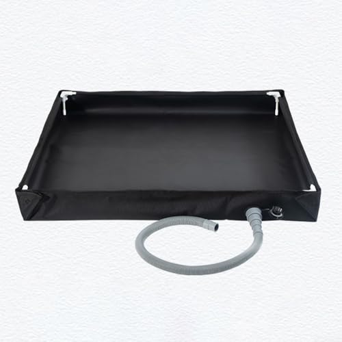 Faltbare Duschbasis, tragbare Duschwanne, Duschbasis für Camping und Strandausflüge und tragbar mit Ablaufrohr (schwarz) von Lecreatekit