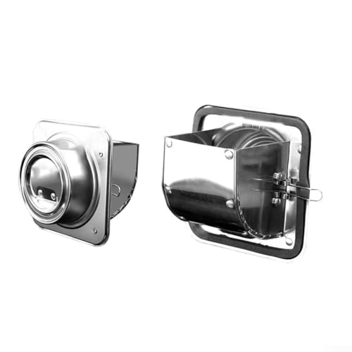 Feuerrückschlagventil aus Edelstahl, Rückschlagventil aus Edelstahl, Rückflussschutz, Lüftungssteuerung für Dunstabzugshauben-Systeme (150 mm) von Lecreatekit