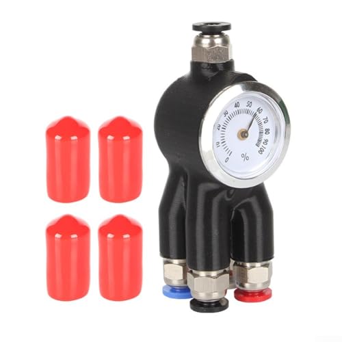 Filament-Schlauchverbinder-Drucker, 4-in-1-Metallrohr-Adapter, Filament-Erweiterungsmodul, Schaltsystem, kompatibel für Drucker (schwarz) von Lecreatekit