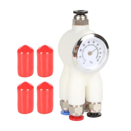 Filament-Schlauchverbinder-Drucker, 4-in-1-Metallrohr-Adapter, Filament-Erweiterungsmodul, Schaltsystem, kompatibel für Drucker (weiß) von Lecreatekit