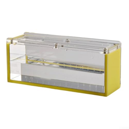 Fisch-Schlüpfkasten, transparent, Acryl, mit Skala für Fischbeobachtung für Krabben, Frosch, ideal für kleine Tiere (gelb) von Lecreatekit