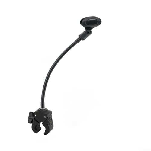 Flexibler Mikrofonständer, verstellbarer Mikrofonständer, Schreibtisch-Klemmhalterung, Adapter für Mikrofone für Heim-Sprachaufnahmen (A) von Lecreatekit