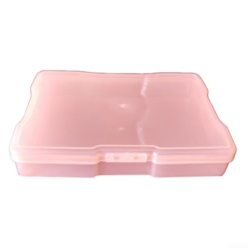 Foto-Organizing-Box für 10 x 15 cm Fotos, Mehrzweck-Aufbewahrung für Bastelarbeiten und Alltagsgegenstände mit Schnallen-Design (orange) von Lecreatekit