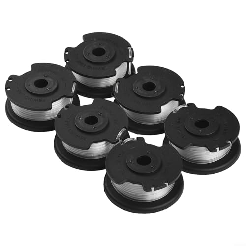 Für Hyper Tough 20 V Max kompatible 6er-Pack Spule und Trimmerschnur, passend für HT1940100306 HT1940100307, je 4,8 m, automatische Einzelschnurzufuhr Für Hyper Tough 20 V Max kompatible 6er-Pack Spule und Trimmerschnur, passend für HT1940100306 HT1940100307, je 4,8 m, automatische Einzelschnurzufuhr von Lecreatekit