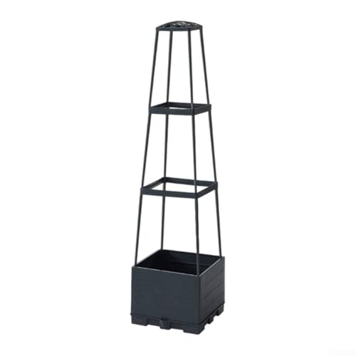 Gartenbeet Selbstbewässernder Pflanzkasten, Hochbeet Box mit Höhenverstellbar zum Klettern von Gemüse Blumen Pflanzen (D) von Lecreatekit