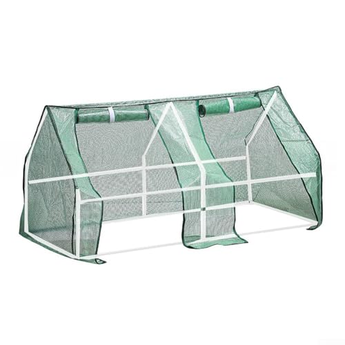 Gartengewächshauslösung mit reißfester PE-Abdeckung für zuverlässigen Pflanzenschutz von Lecreatekit