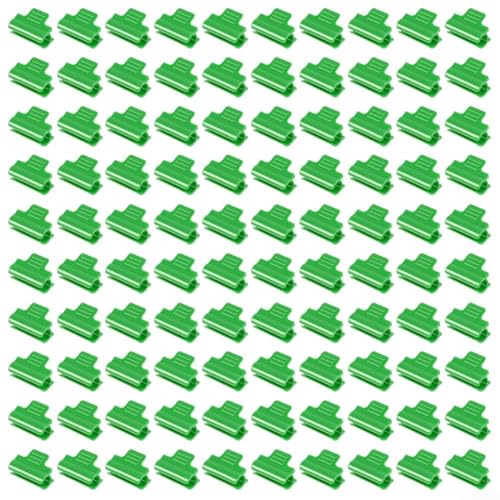 Gartenring-Clips, Gewächshaus-Folienklemmen, Gartenbedarf, robuste Kunststoff-Clips für Gewächshäuser, passend für 11-mm-Stangen (50 Stück) von Lecreatekit