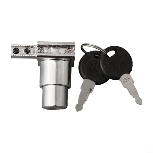 Glasschiebe-Set mit Schlüssel, 4 Zinklegierungsschlösser für Vitrinen, kein Bohren erforderlich (1 Stück) von Lecreatekit