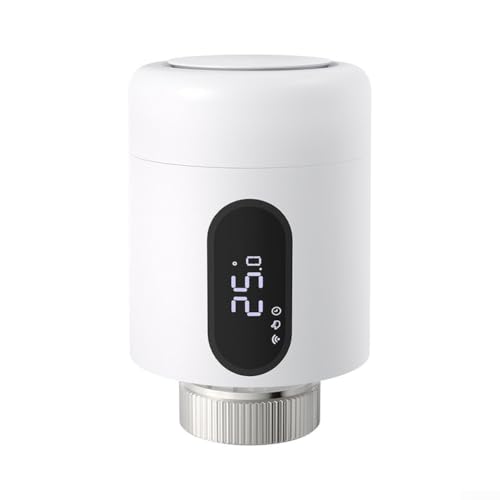 Home Smart Heizkörperthermostatventil, für Zigbee für WiFi Smart Home Nutzung mit App Fernbedienung und mehreren einstellbaren Modi von Lecreatekit