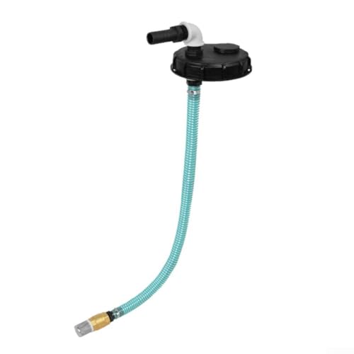 IBC Tank-Top-Abdeckung, Anschluss mit Ausziehsystem, Wasser-DN150-Abdeckung mit Schlauch-Set, zuverlässiger Schutz für Ihre Wassertanks (mit Schlauch) von Lecreatekit