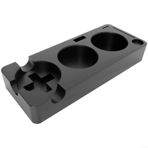 Kaffee-Tamper verstellbare Station, Tamperstation mit abnehmbarer Steckdose, rutschfester Basis, Organizer für Kaffee-Enthusiasten zu Hause (Der schwarze Peek) von Lecreatekit