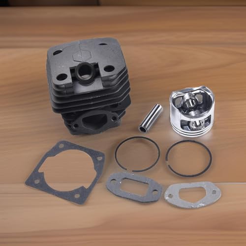 Kettensägenteile Komplettset Zylinder & Kolben aus zuverlässigen Materialien geeignet für den starken Einsatz an 52/58cc Modellen (58cc) von Lecreatekit