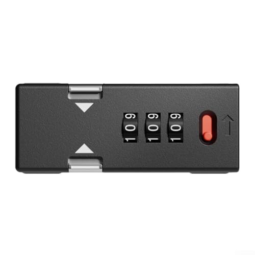 Keyless Cabinet Password Lock, Adjustable Password Lock Zinc Alloy Combination Door Bolt For Cupboards Drawers Home Office (black) von Lecreatekit