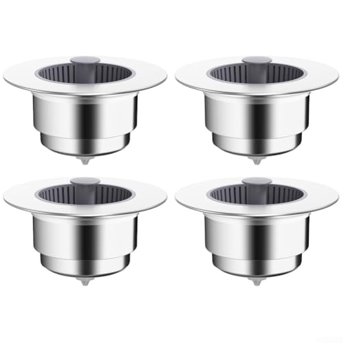 Küchenspüle, 3-in-1-Sieb und Stopfen, leicht zu pflegen, kompatibel mit Spülen-Lochgrößen 70 mm bis 86 mm (2 Stück) von Lecreatekit