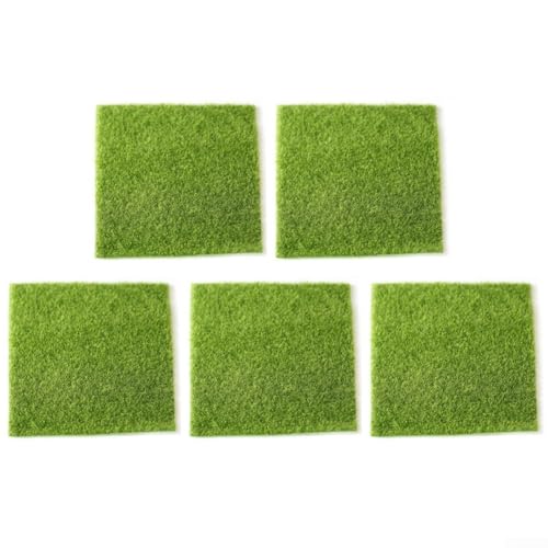 Kunstrasen Eco Conscious 5er Set für Garten, Rasen und Spielplatz (30x30cm) von Lecreatekit
